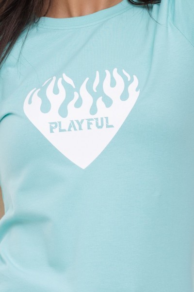 TRICOU DAMA PLAYFUL 1530 MENTĂ TRICOU DAMA PLAYFUL 1530 MENTĂ
