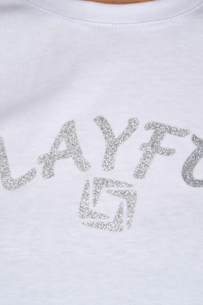 Tricou dama PLAYFUL alb