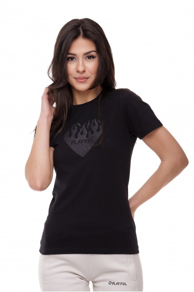 TRICOU DAMA PLAYFUL 1530 NEGRU