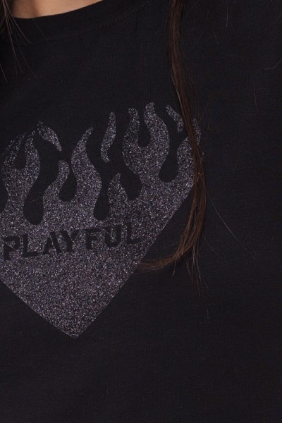 TRICOU DAMA PLAYFUL 1530 NEGRU