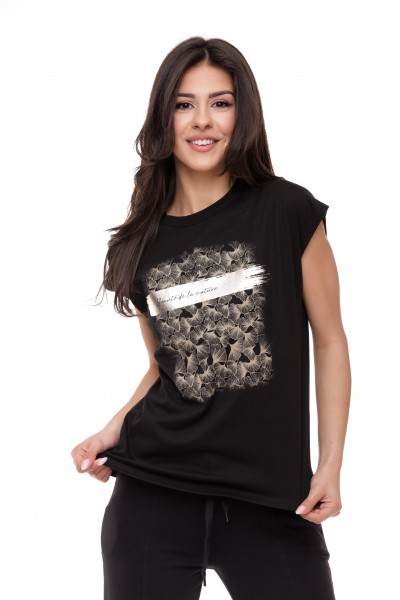 TRICOU DAMA 7955 NEGRU