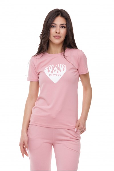 TRICOU DAMA PLAYFUL 1530 ROZ