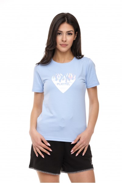 TRICOU DAMA PLAYFUL 1530 ALBASTRU DESCHIS